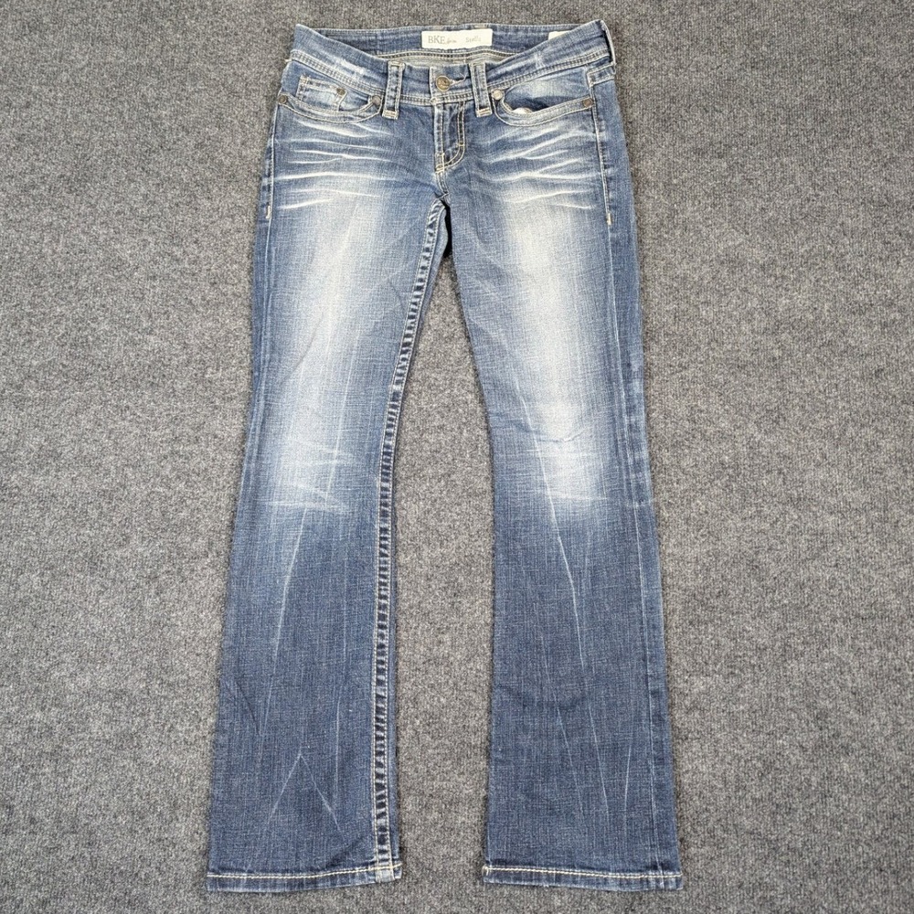 BKE Stella Slim Boot Stretch Jeans Women 28 x 31.5 Medium Wash Blue Denim